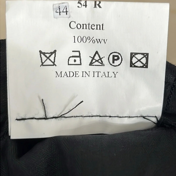 Zanetti Flat Front Brunello Unhemmed Suit Pants in Navy - NWOT - 38 Measured - Picture 6 of 6